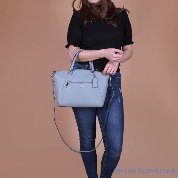 2 PC COACH Leather Prairie Satchel and Leather Slim Snap Long 12 Card Wallet NWT - Picture 11 of 16